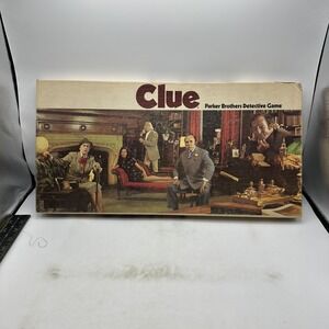 Parker Brothers CLUE‎ Board Game Missing Wrench And Pipe 1972